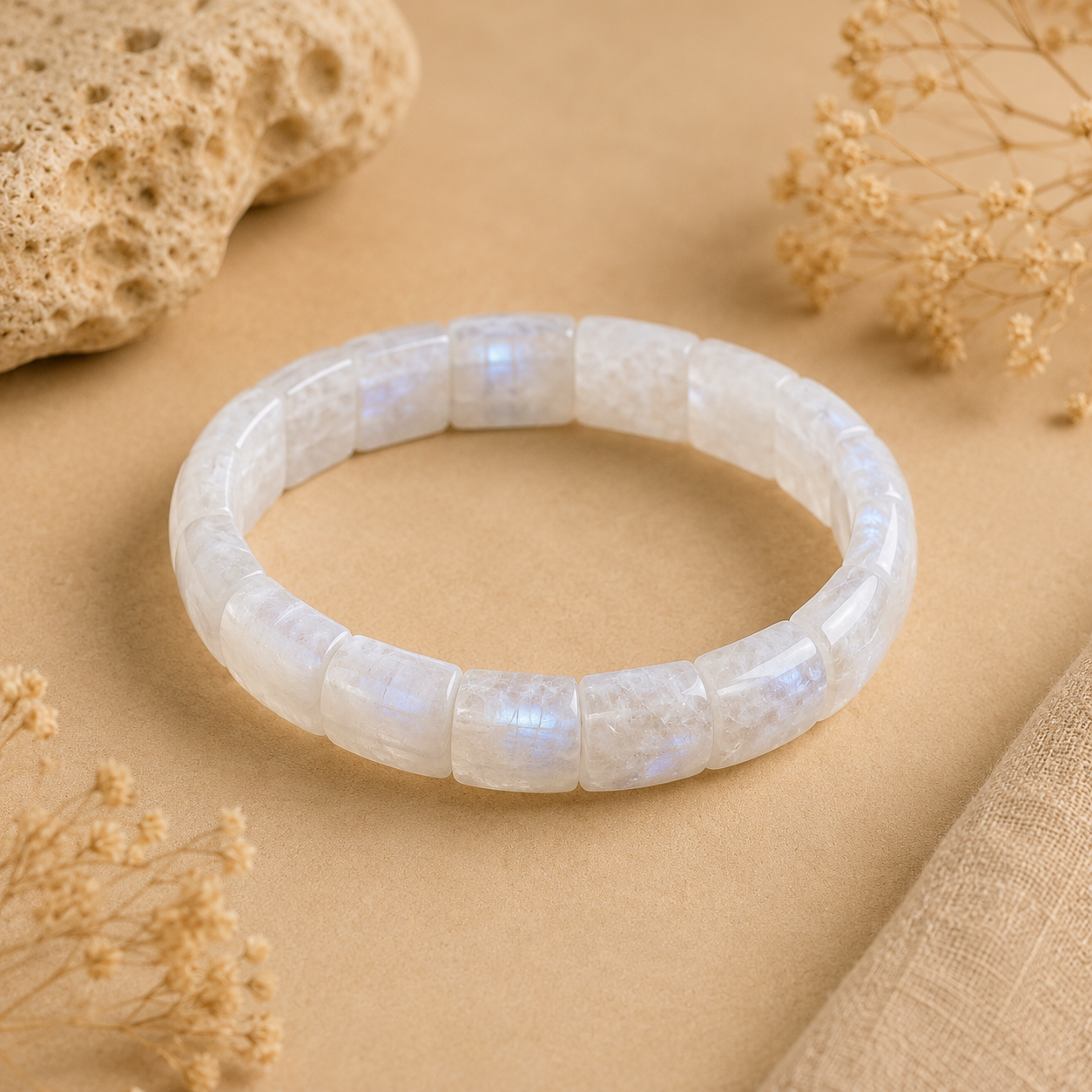 Moonstone Cuff Bracelet