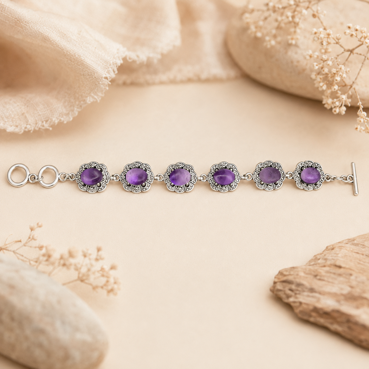 Vintage Amethyst Bracelet