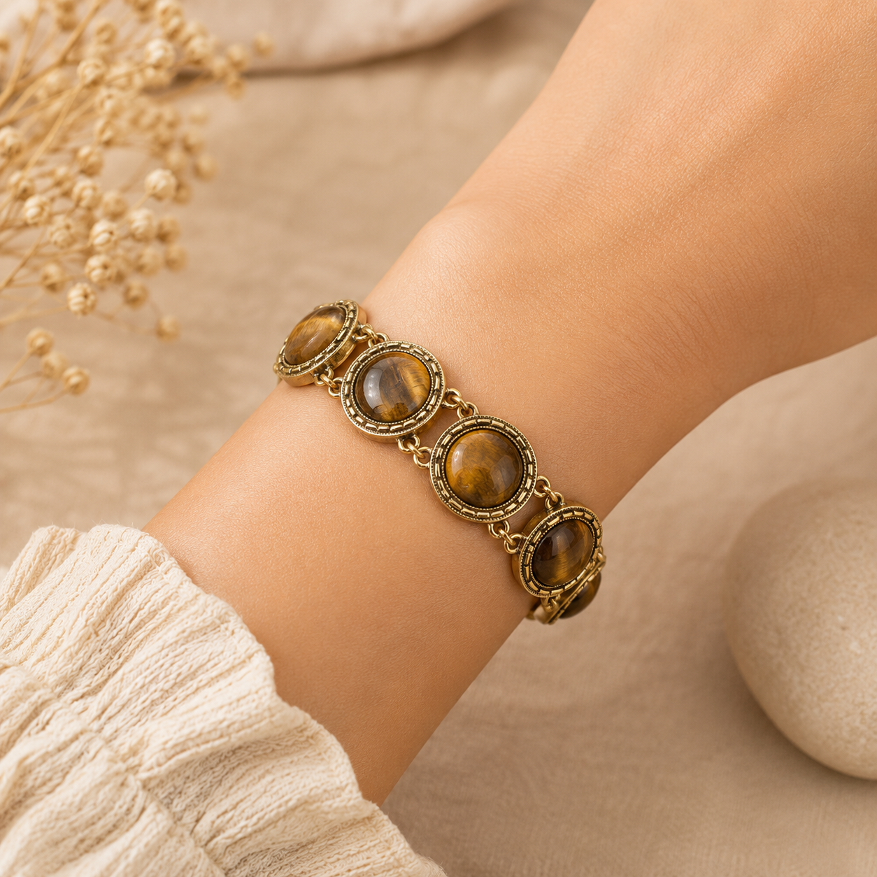 Vintage Tiger Eye Bracelet