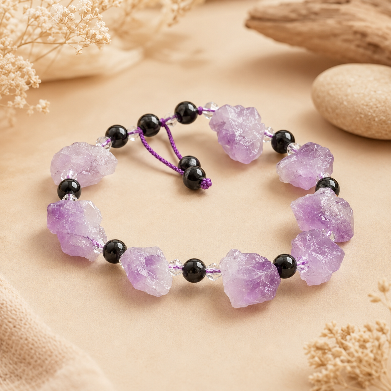 Real Amethyst Bracelet