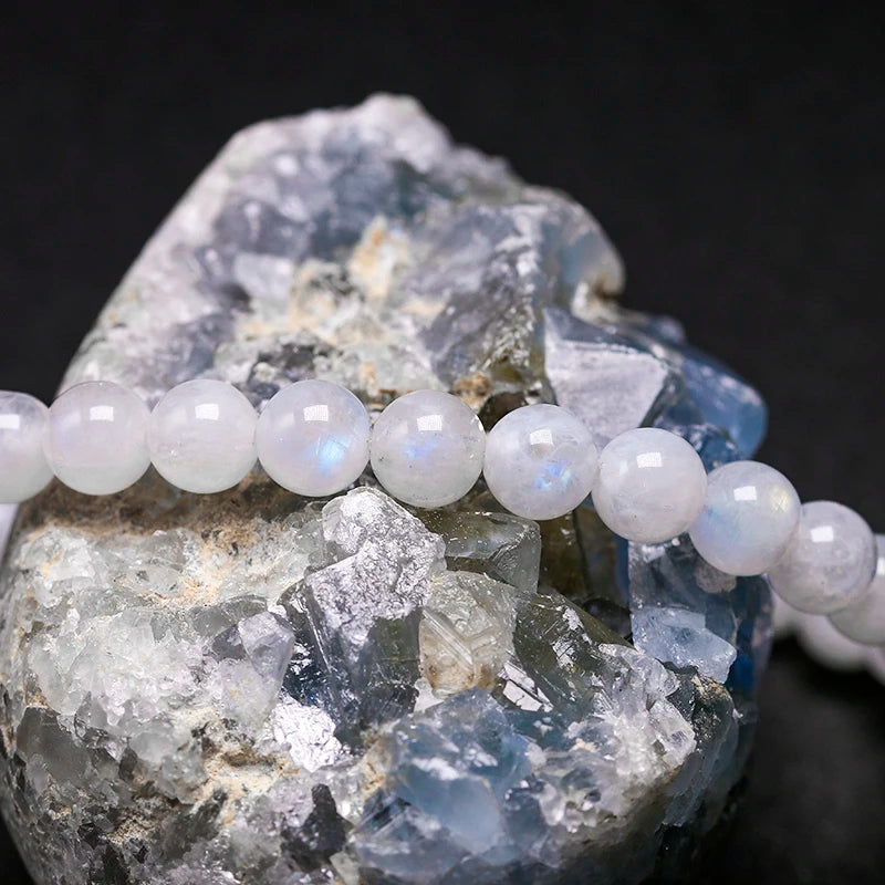 Moonstone Bead Bracelet