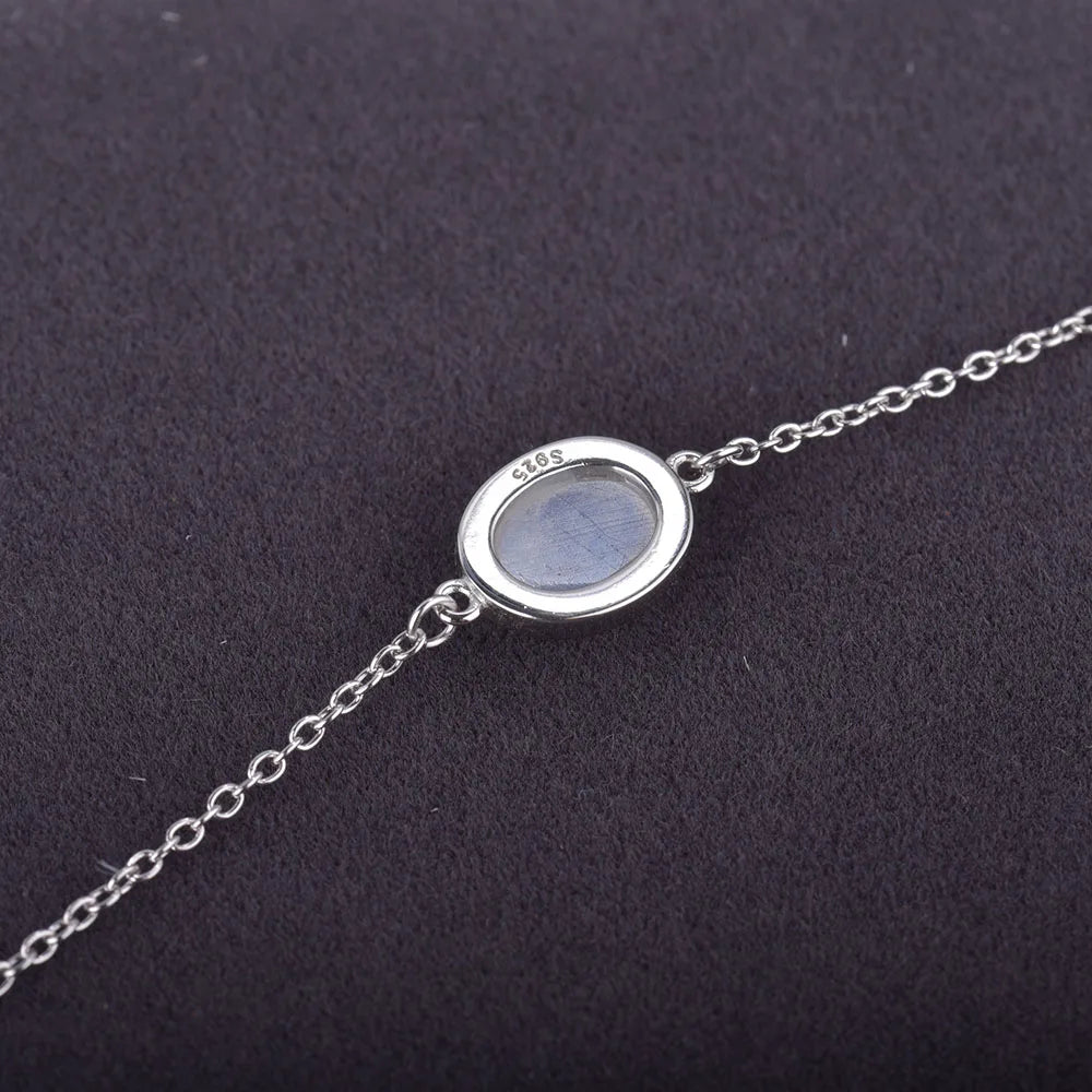 Silver Moonstone Bracelet