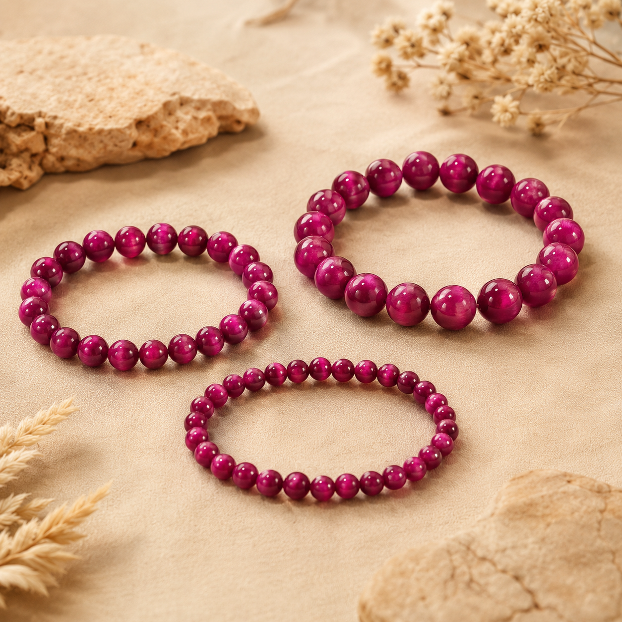 Pink Tiger Eye Bracelet