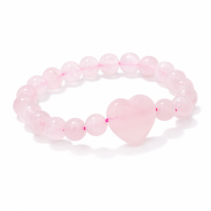 Bracelet with Rose Quartz