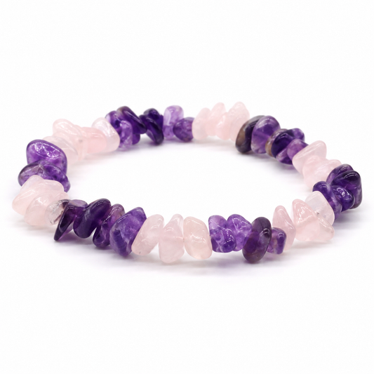 Amethyst Rose Quartz Bracelet