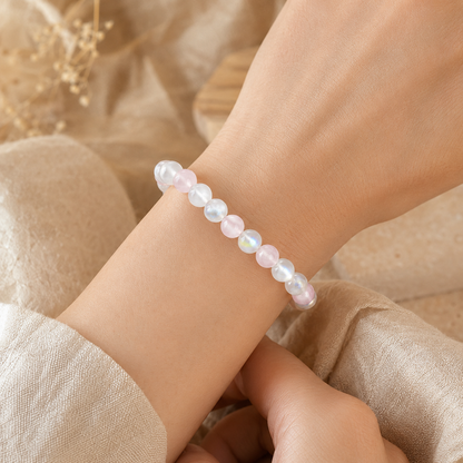 Moonstone Rose Quartz Bracelet