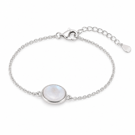 Silver Moonstone Bracelet