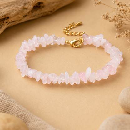 Rose Quartz Crystal Bracelet