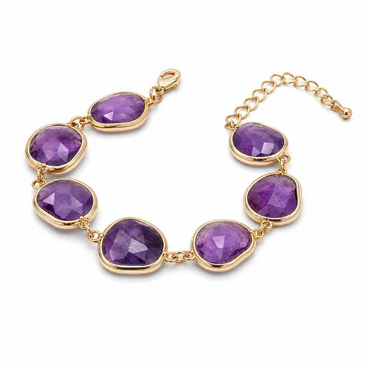 Amethyst Bracelet Gold