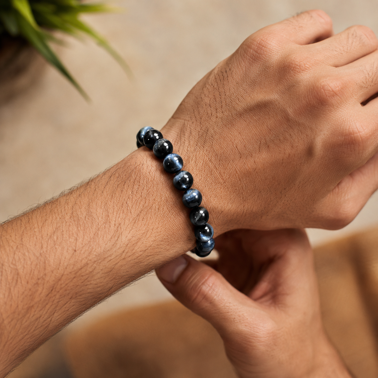 Blue Tiger Eye Bracelet