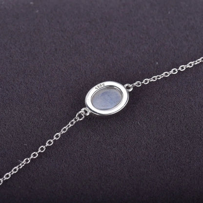 Silver Moonstone Bracelet