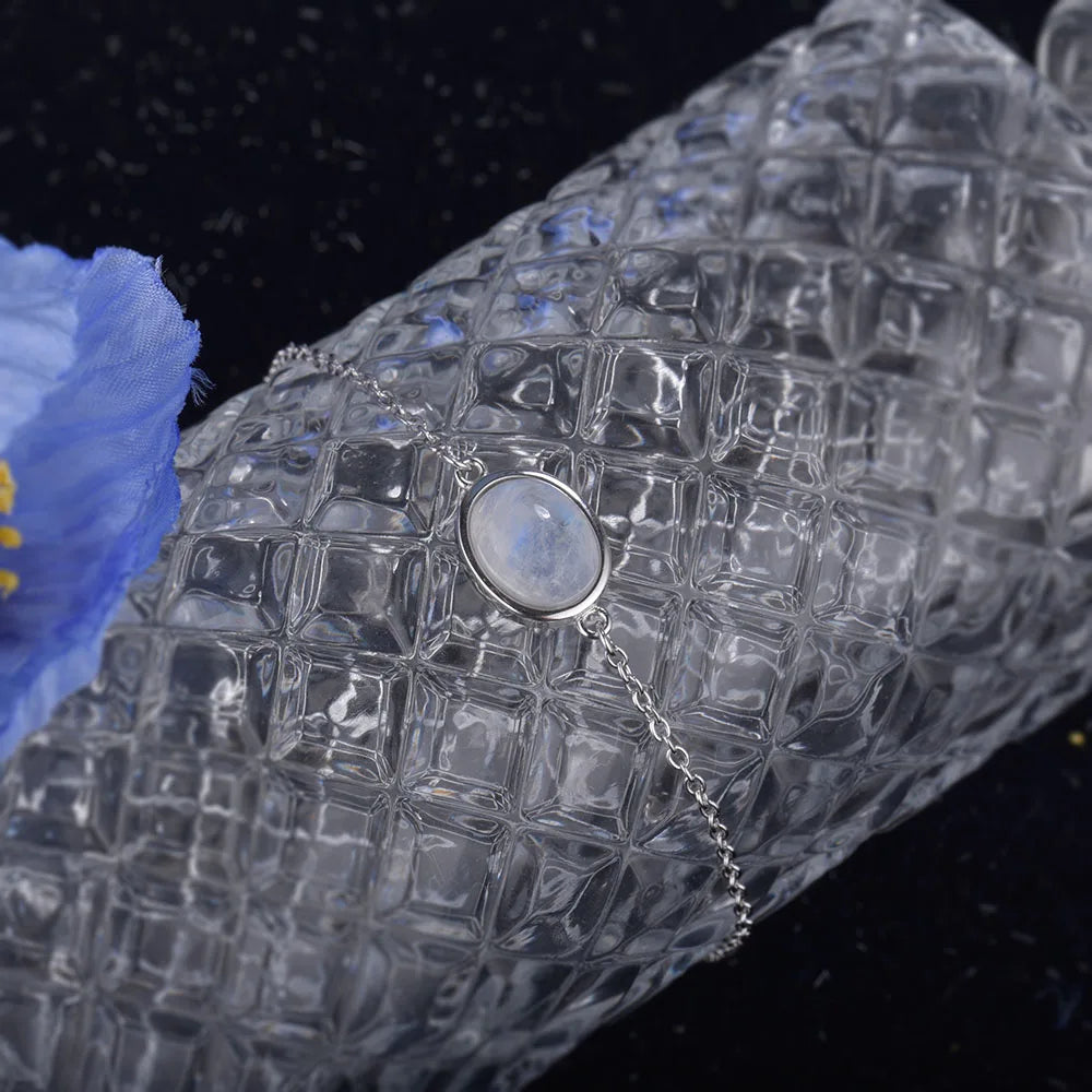 Silver Moonstone Bracelet