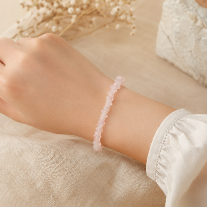 Rose Quartz Crystal Bracelet