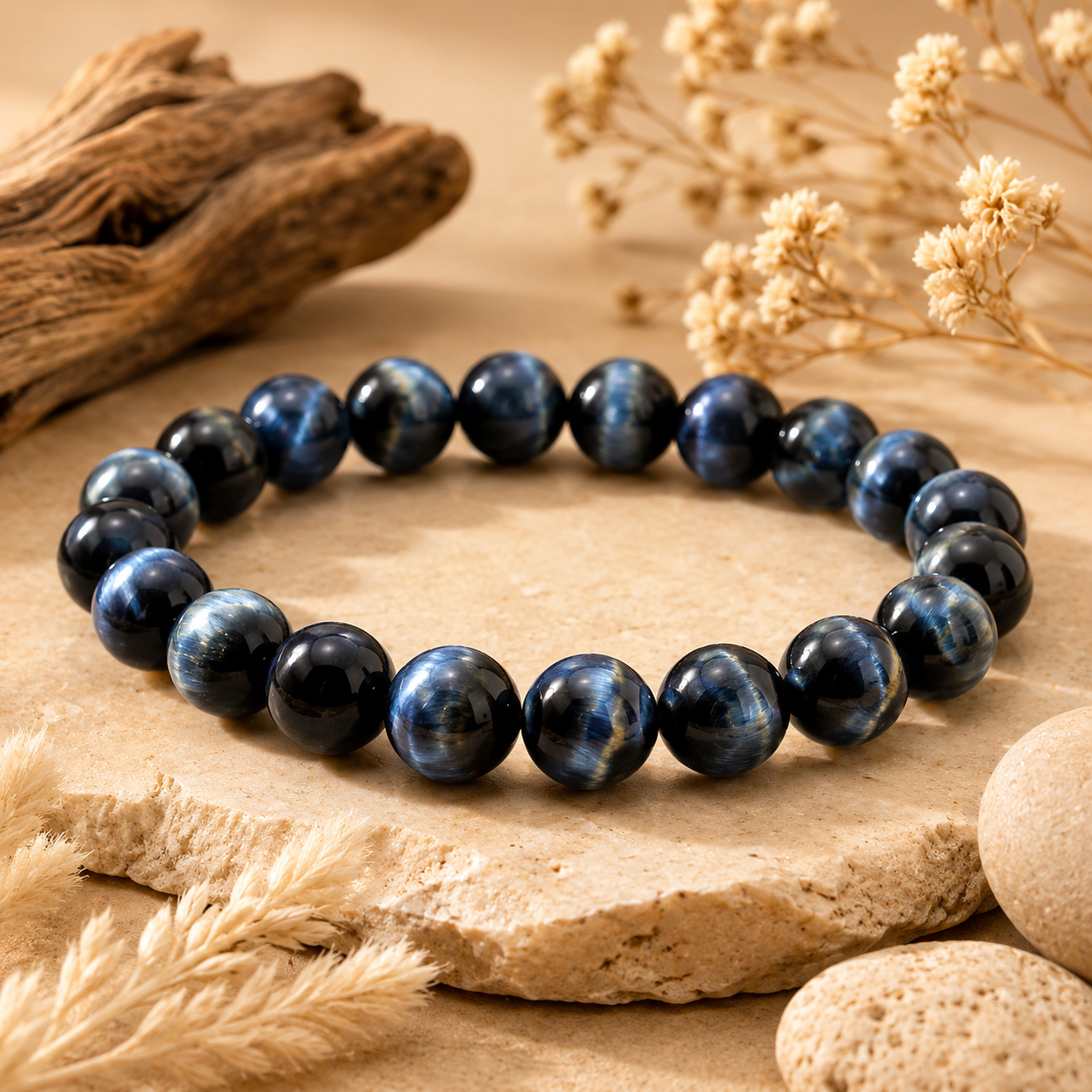 Blue Tiger Eye Bracelet