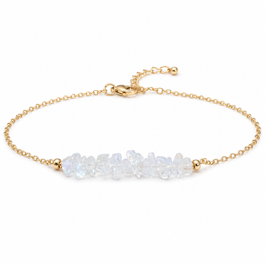 Moonstone Chip Bracelet
